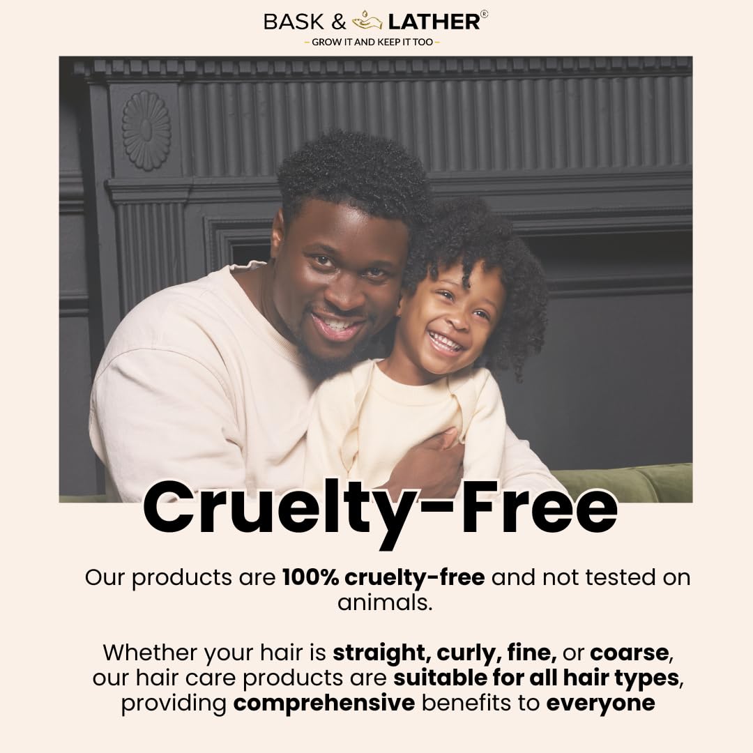 BASK & LATHER Strong Hold Edge Control Gel with Castor Oil