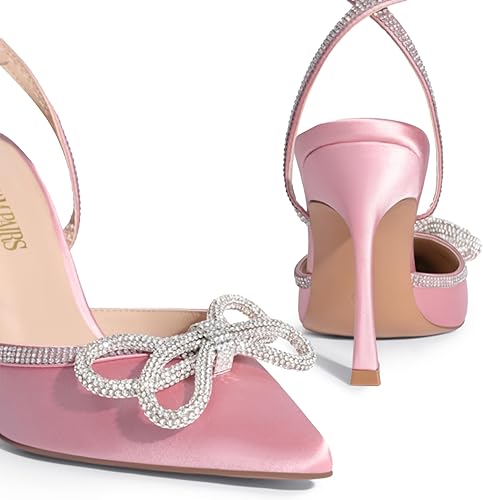 Women's High Heels Destiny Closed Toe Strappy Sexy Rhinestone - Image 8