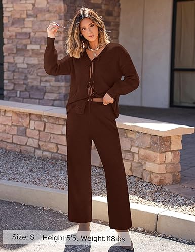 ZESICA Women's 2 Piece Outfits Lounge Pajama Sets - Image 5