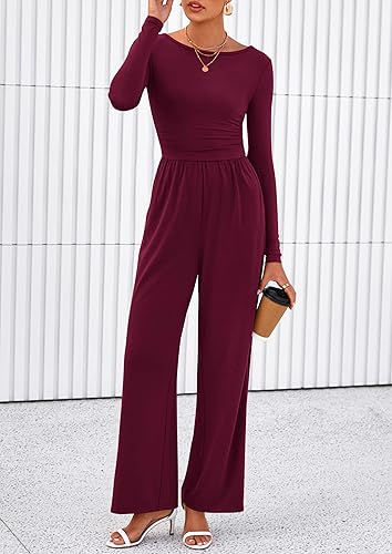 PRETTYGARDEN One Piece Jumpsuits for Women Dressy Casual Long Sleeve - Image 4