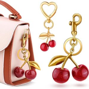 Cherry Bag Charm Cute Key Chains Cherry Purse