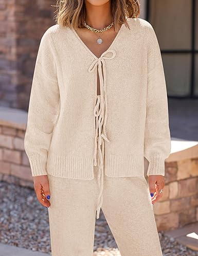 ZESICA Women's 2 Piece Outfits Lounge Pajama Sets - Image 9