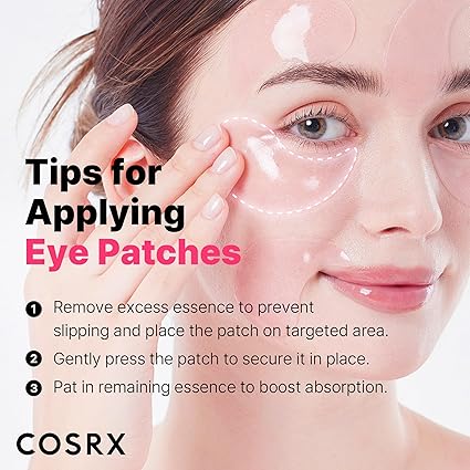 COSRX Pink Peptides Collagen Hydrogel Eye Patch for Puffy Eyes - Image 4