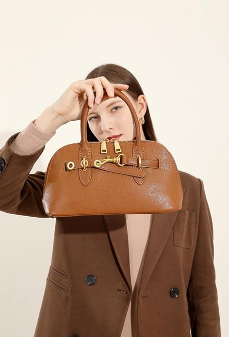 Genuine Leather Crossbody Purse for Women