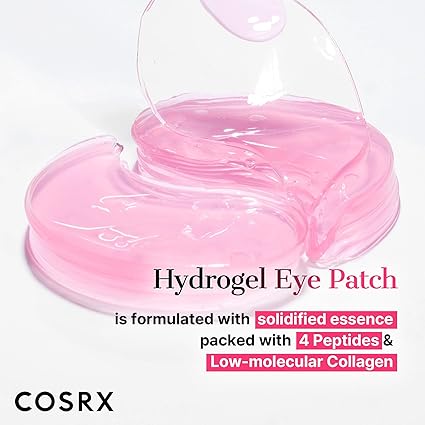 COSRX Pink Peptides Collagen Hydrogel Eye Patch for Puffy Eyes - Image 6