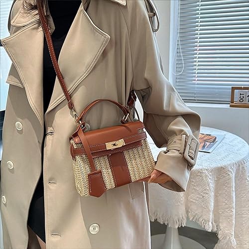 Straw Woven Women's Purse Crossbody Bag