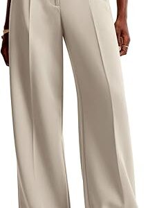NIMIN Women Wide Leg Pants High Waisted Business
