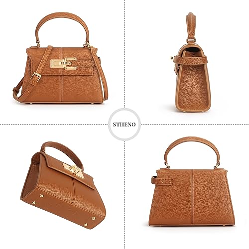 Women's Top-handle Handbags– Vegan Leather Vintage Top Handle