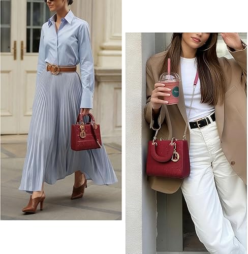 Genuine Leather Handbag for Women,Ladies Top Handle