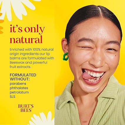 Burt's Bees Lip Balm - Original Beeswax, Lip Moisturizer - Image 3