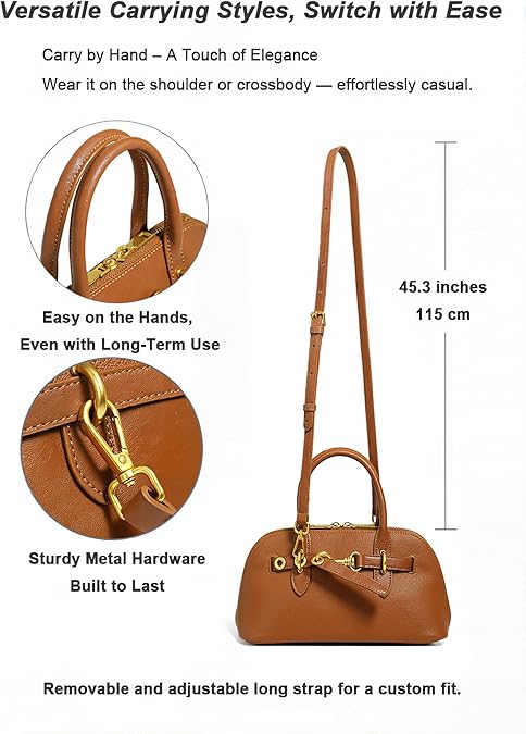 Genuine Leather Crossbody Purse for Women - Image 3