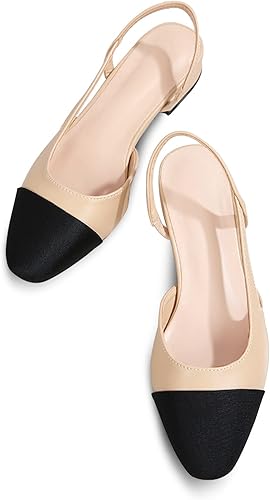 MICIFA slingback flats for women, Round Toe Low heel - Image 4