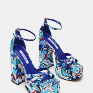 Retro Blue Print