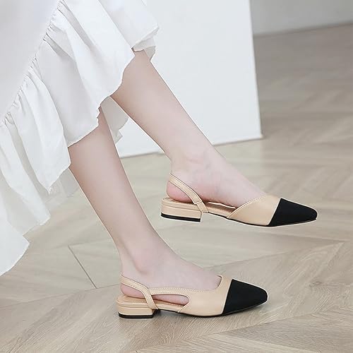 MICIFA slingback flats for women, Round Toe Low heel - Image 2
