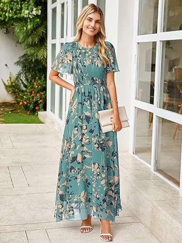 Simplee Womens Casual Floral Summer Maxi Dress 2026 Boho - Image 4