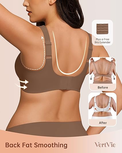 Bras for Women No Underwire Wireless Support Bra Underarm-Smoothing - Image 6