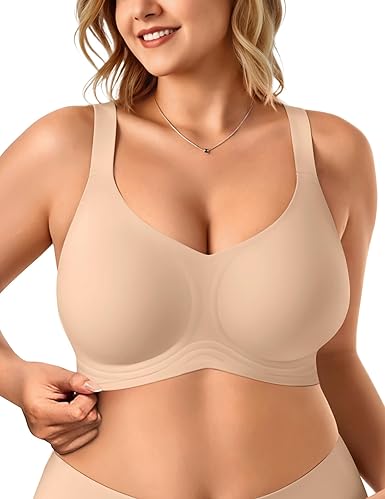Bras for Women No Underwire Wireless Support Bra Underarm-Smoothing - Image 5