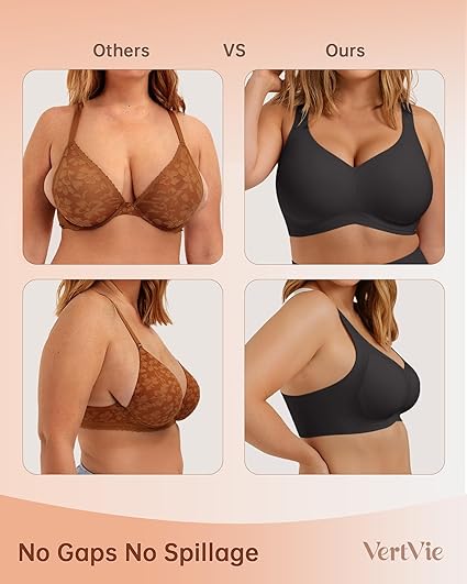 Bras for Women No Underwire Wireless Support Bra Underarm-Smoothing - Image 8
