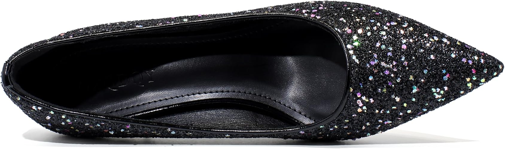 Women’s Kitten High Heels 2 Inch Sequined Pointed Toe Pumps - Image 6