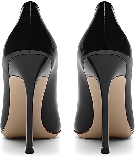 Women's 3.9IN Pointed Toe Stiletto Pumps Shoes Elegant High Heels - Image 5