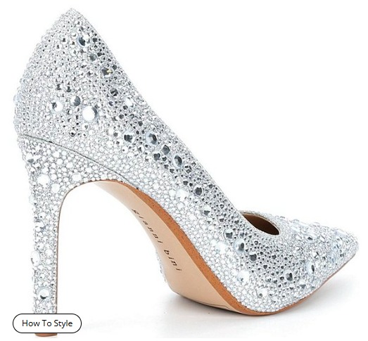 Therry Four Multi Rhinestone d'Orsay Stiletto Pumps - Image 3