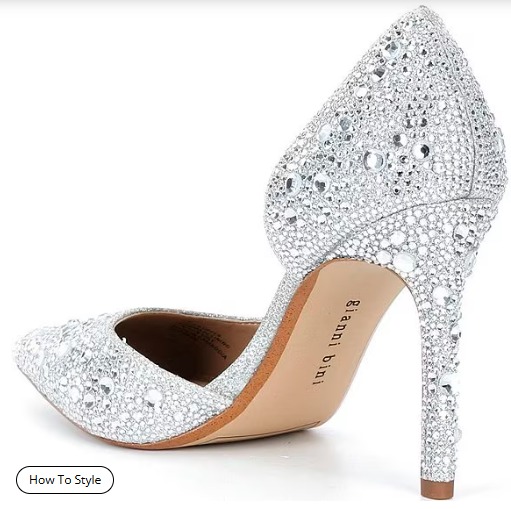 Therry Four Multi Rhinestone d'Orsay Stiletto Pumps - Image 4