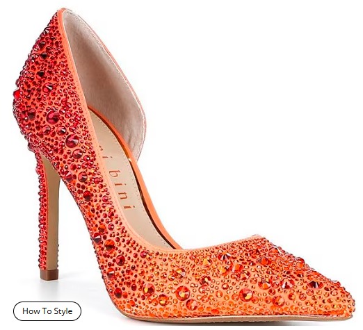 Therry Four Multi Rhinestone d'Orsay Stiletto Pumps - Image 2