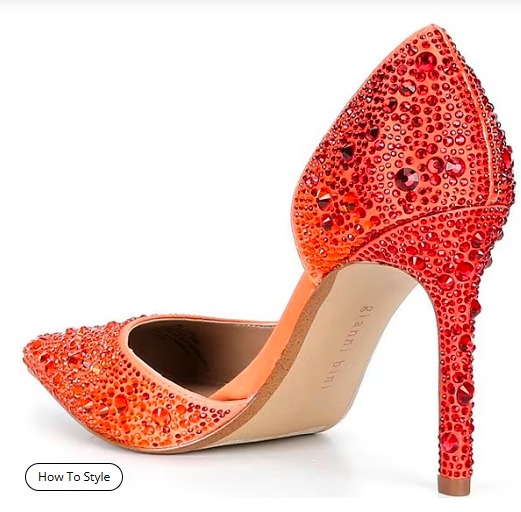Therry Four Multi Rhinestone d'Orsay Stiletto Pumps - Image 4