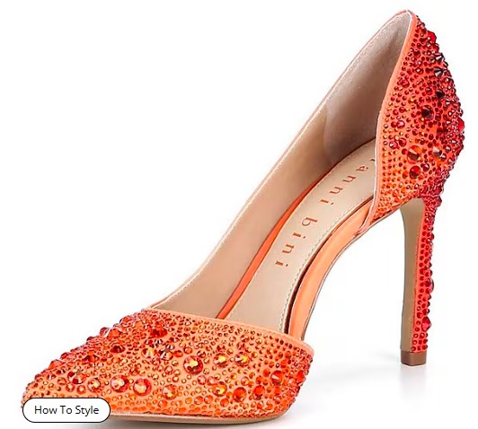 Therry Four Multi Rhinestone d'Orsay Stiletto Pumps