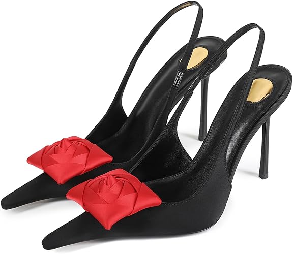 Women’s Pointed Toe Slingback Heels Stiletto High Heel Pumps Sexy