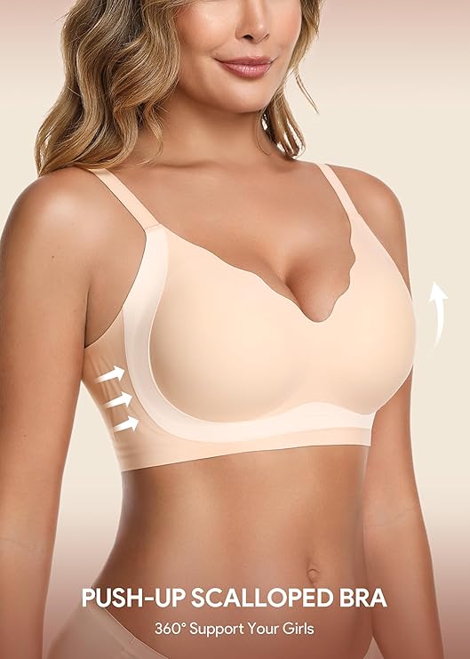 HBselect Jelly Bras for Women No Underwire 3PCS Comfort Wireless - Image 5
