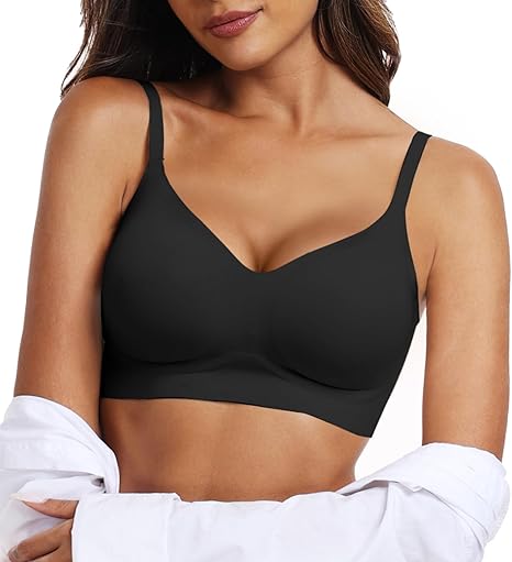 OEAK Womens Wireless Jelly Bras Comfortable Push Up Bra - Image 5