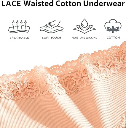 Knowyou Cotton Underwear for Women Cheeky Bikini Womens - Image 7