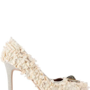 Kurt Geiger London Pimlico Flower Ornamented Logo Hardware Court Pumps