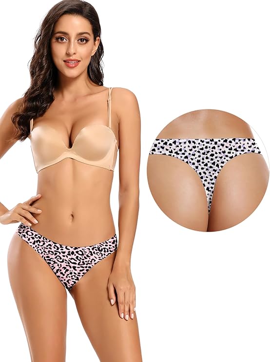 voenxe Seamless Women Underwear Thongs,No Show Ladies Thong - Image 3