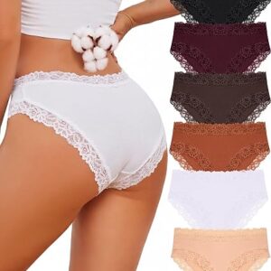 Knowyou Cotton Underwear for Women Cheeky Bikini Womens
