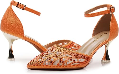 VenusCelia Women's Shining Lady Sling Back Pump Shoe - Image 5