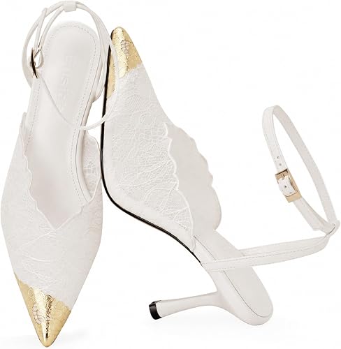 Women Lace Slingback Stiletto High Heels 2026 Pointed Toe Soft Sexy - Image 4