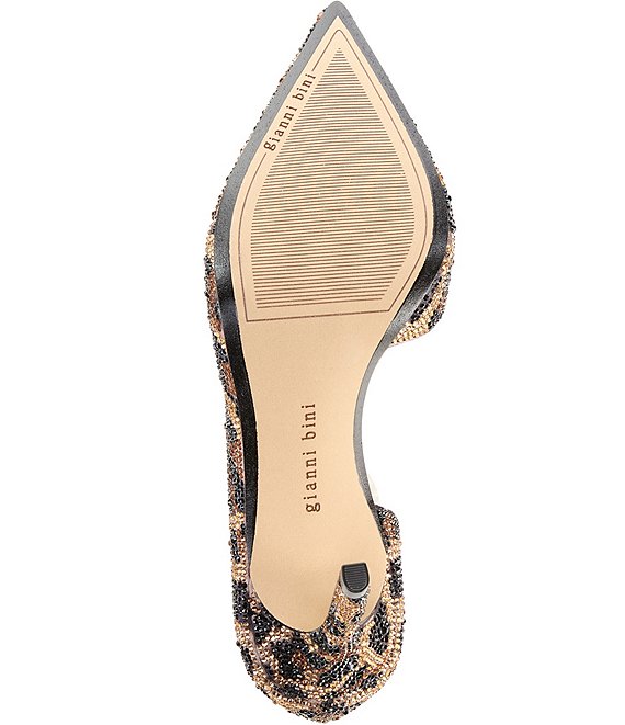 TherryTwo Leopard Rhinestone d'Orsay Dress Pumps Gianni Bini - Image 7