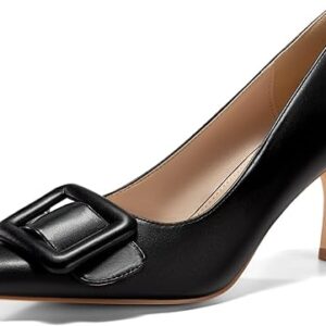 Coutgo Women's Closed Pointed Toe Pumps Stiletto High Heels