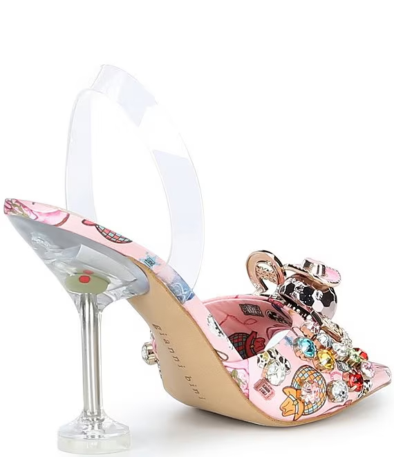 Gianni Bini Maddie Printed Rodeo Ornaments Martini Heel Dress Sandals - Image 3