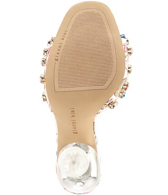 Gianni Bini Maddie Printed Rodeo Ornaments Martini Heel Dress Sandals - Image 5