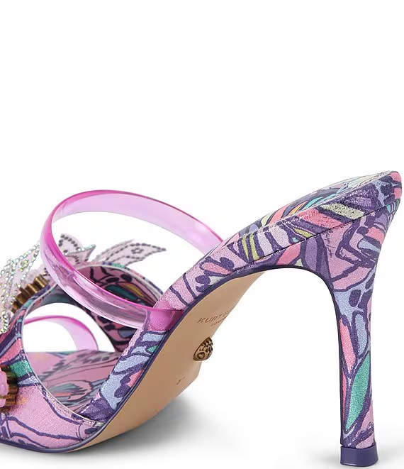 Kurt Geiger London Butterfly Ornament Dress Slide Sandals - Image 5