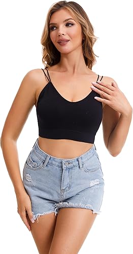 BQTQ 6 Pcs V Neck Bralettes for Women Padded Bralette - Image 5