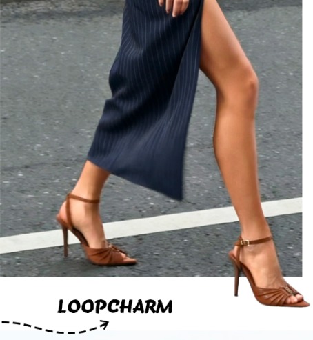 Women's High Stiletto Heels Pointed Open Peep Toe Ankle Strap - Image 5