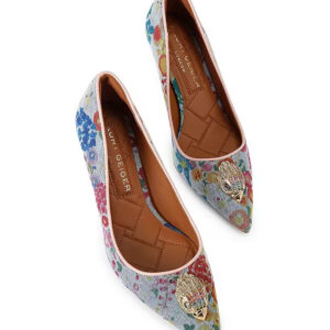 Kurt Geiger London Belgravia Denim Floral Eagle Court Pumps