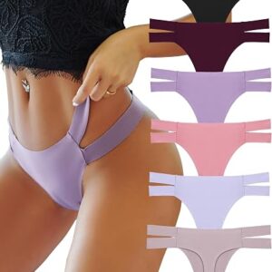 Seamless Thongs for Women Sexy No Show Womens Underwear