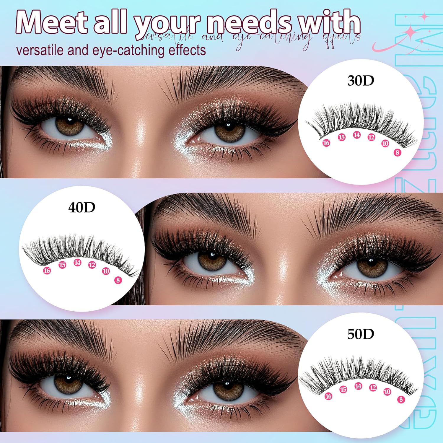 Lash Clusters Kit 708Pcs Individual Cluster Lash Extensions Kit 30D+40D+50D+60D+80D+100D - Image 7